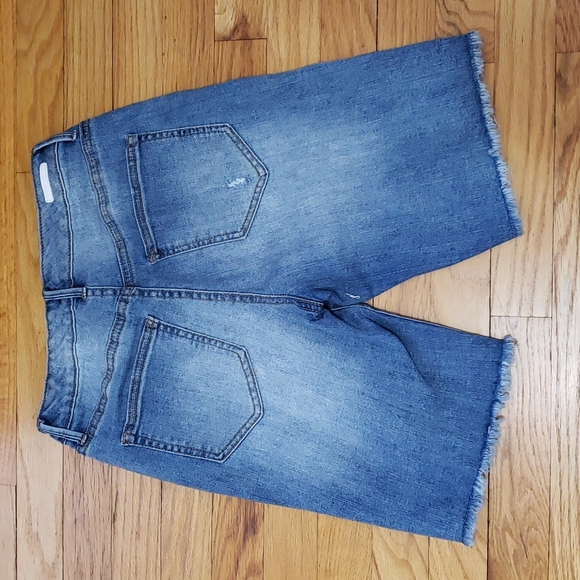 Jessica Simpson - Venice Cutoff Short Distressed High Rise Denim Jean 28 - Picture 5 of 11